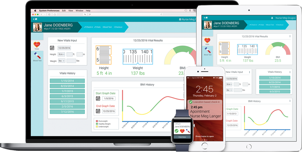 User Experience Portfolio Featured Image, it is a group devices that show an app concept.